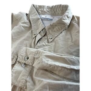 Columbia PFG Long Sleeve Fishing Shirt Tan Khaki Mens XXL Vented